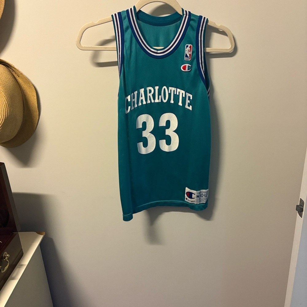 Vintage Alonzo Mourning Charlotte Hornets Basketball Jersey 1992-1995
